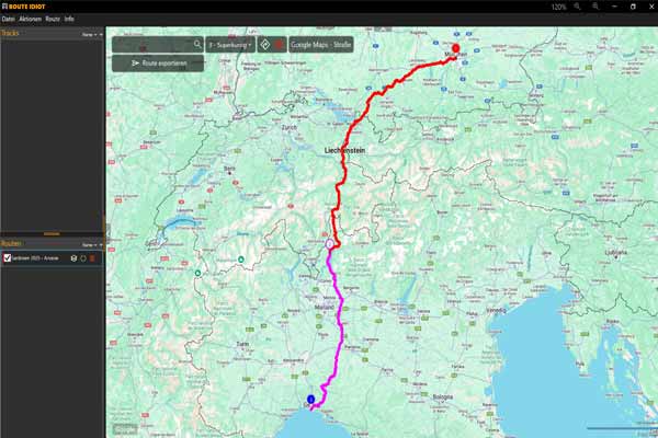 RouteIditot, Route Planning