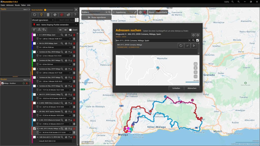RouteIdiot -Routenplanung ganz einfach,Route-Editor